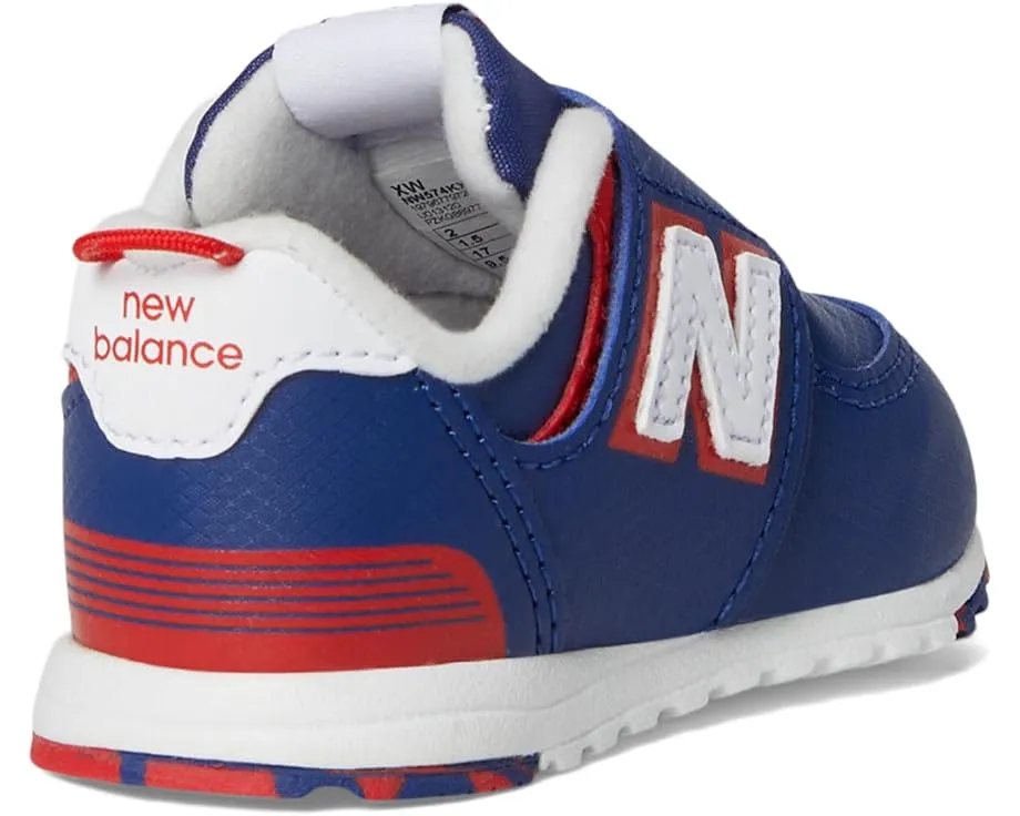 New Balance Kids 574 New-B кроссовки на липучке для малышей с широким носком