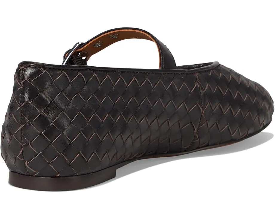 Балетки Madewell Hera с ремешком и перфорацией на круглом носке