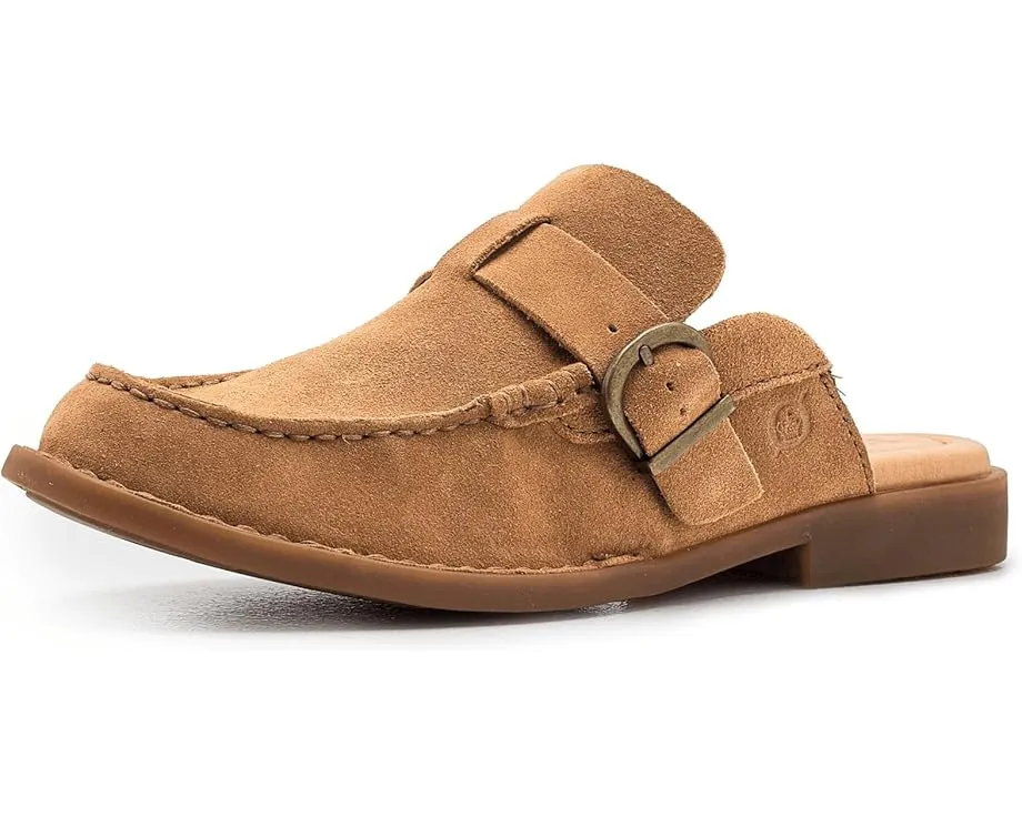 Мюли-лоферы Born Meg из мягкой замши с пряжкой