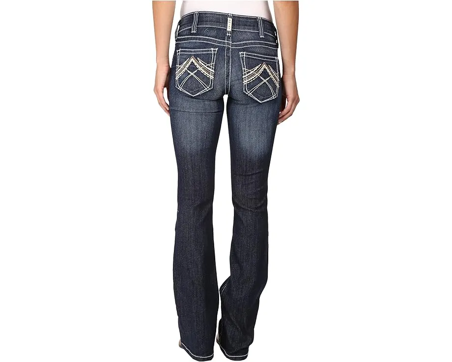 Джинсы клеш Ariat R.E.A.L. Bootcut Rosey с контрастной строчкой