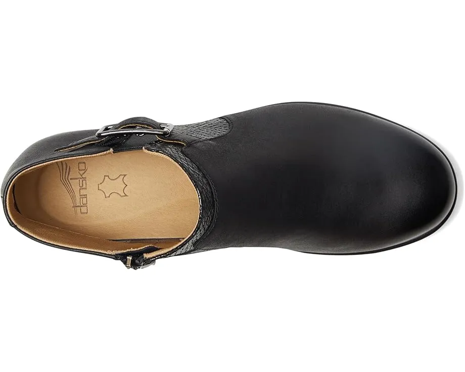 Ботильоны Carolyn от Dansko с текстурированной вставкой и боковой молнией