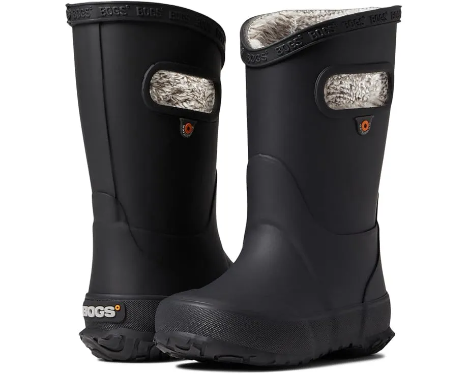 Детские резиновые сапоги Bogs Rain Boot Plush с искусственным мехом