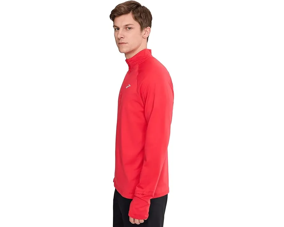 Куртка Brooks Dash 1/4 Zip 3.0 с воротником стойкой и отверстиями для большого пальца