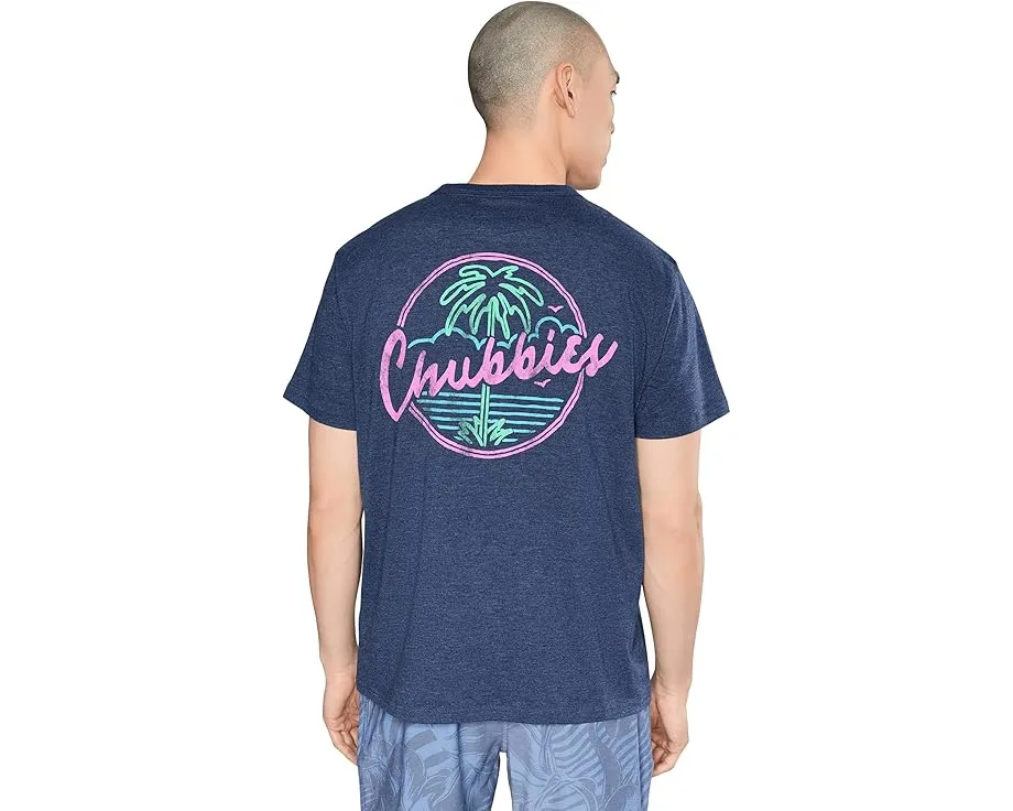 Футболка Chubbies The Night Never Sleeps с принтом спереди и сзади из хлопка