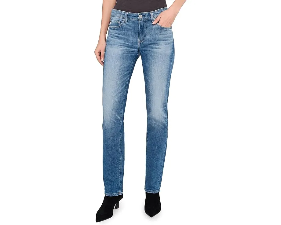 Джинсы AG Sandra Low Rise Slim Straight с низкой посадкой