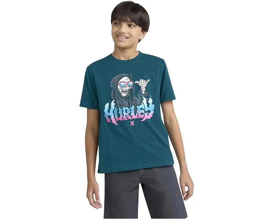 Футболка Hurley Kids Gnarly Gnelly с дерзким принтом для детей