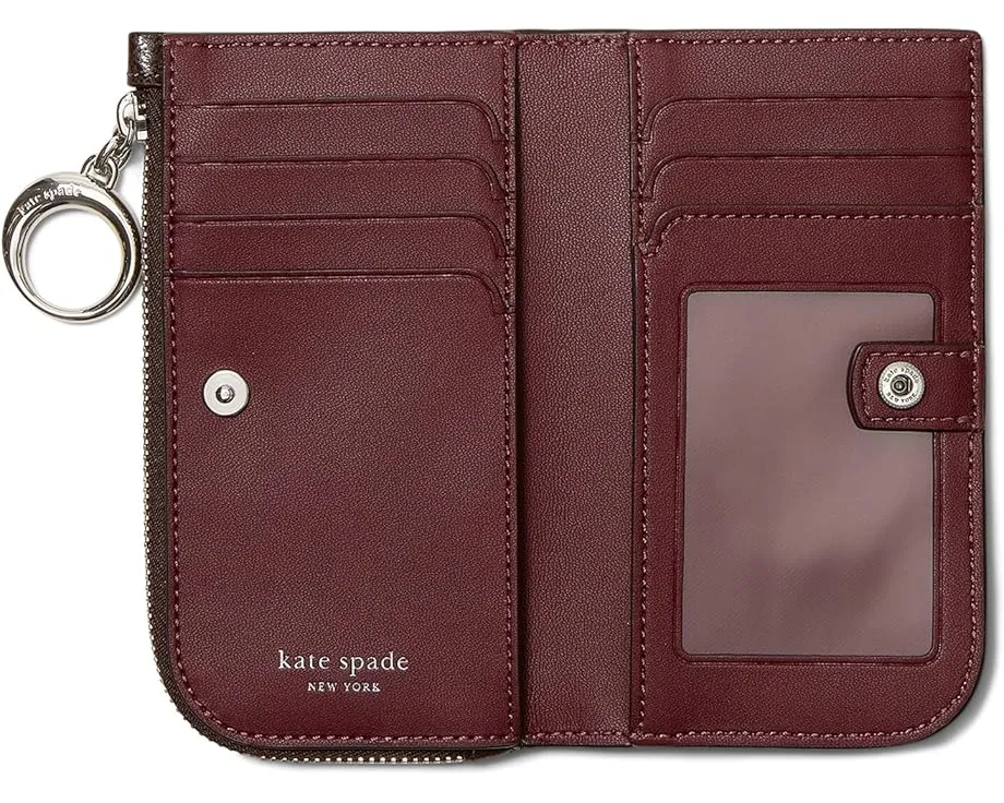 Kate Spade New York Halo Glazed Leather компактный бифолд кошелёк