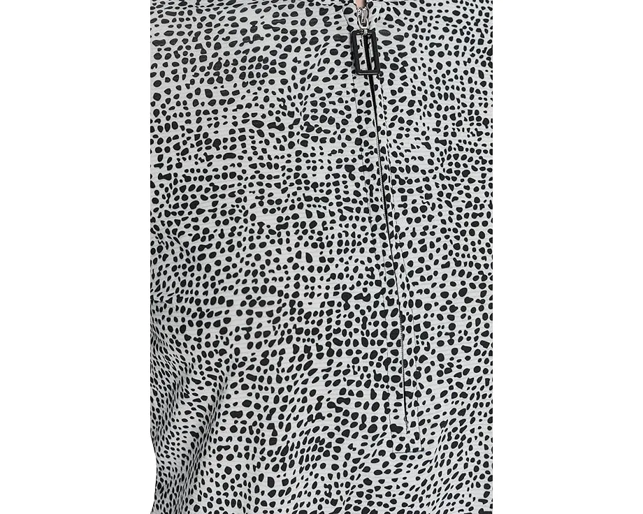 Топ Jamie Sadock с длинным рукавом и четвертью молнии в принте Sunsense Ocelot