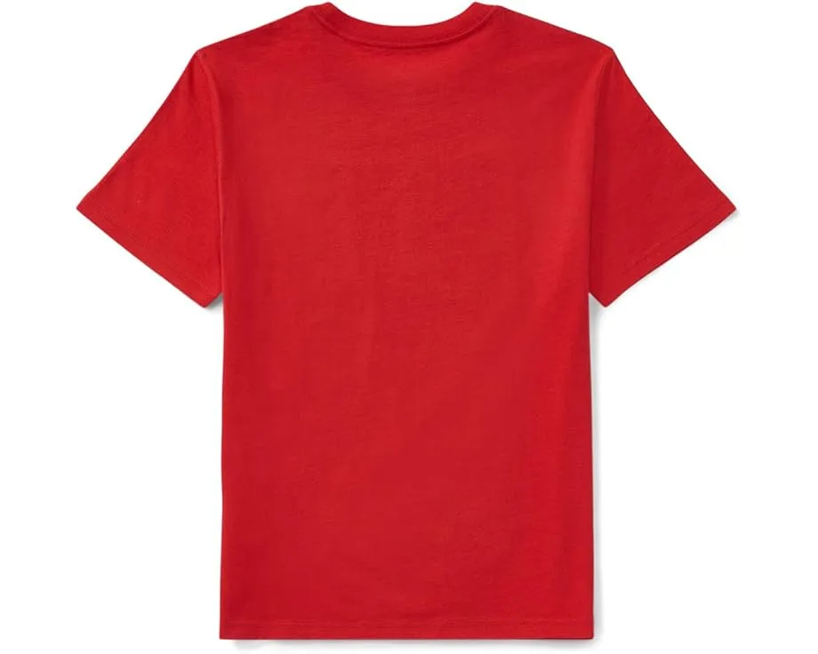 Детская футболка Polo Ralph Lauren Kids Flag Cotton с аппликацией американского флага