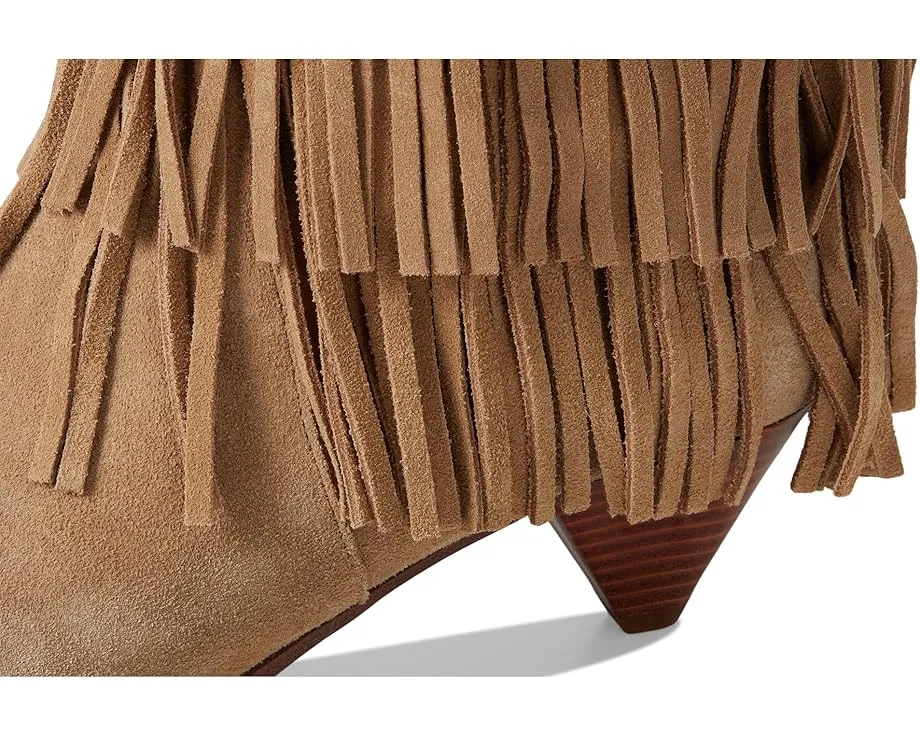 Ботильоны Jayla Heeled Bootie от MICHAEL Michael Kors с бахромой и конусным каблуком