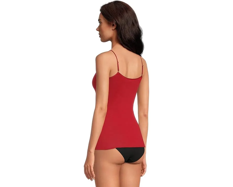 Бесшовный топ на бретелях Cotton Seamless от Hanro с V-образным вырезом