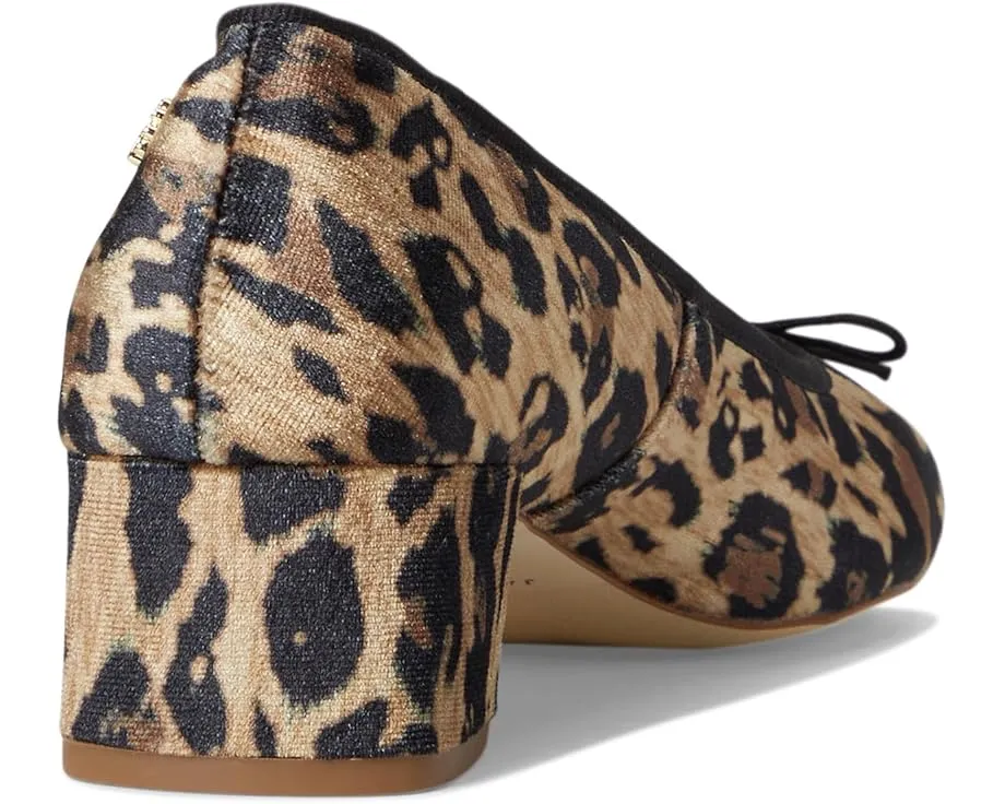 Jack Rogers туфли Maddy Pump из бархатистой кожи с леопардовым принтом