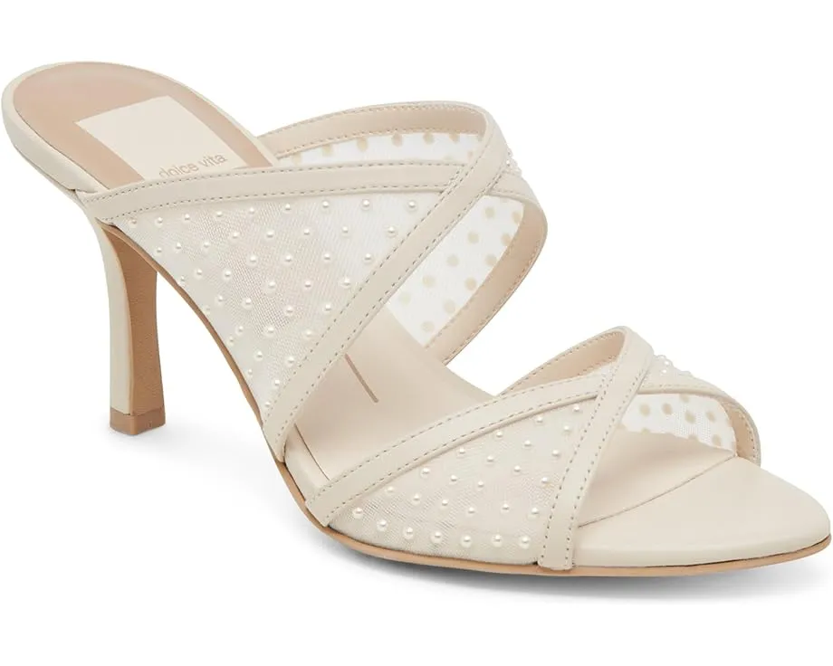 Туфли Dolce Vita Mandel Pearl на шпильке с жемчужным декором и мысом