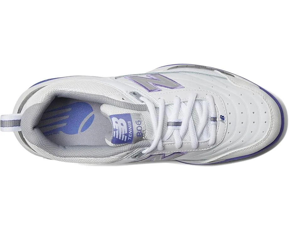 Теннисные кроссовки New Balance 806 с кожаным верхом и системой амортизации ABZORB