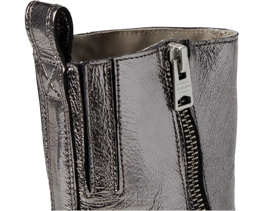 Ботинки AllSaints Bazely с острым носком и молнией на мягком кожаном верхе