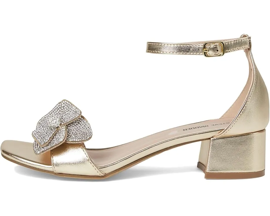 Steve Madden Kids Сандалии Kindra с металлическим верхом и стразами