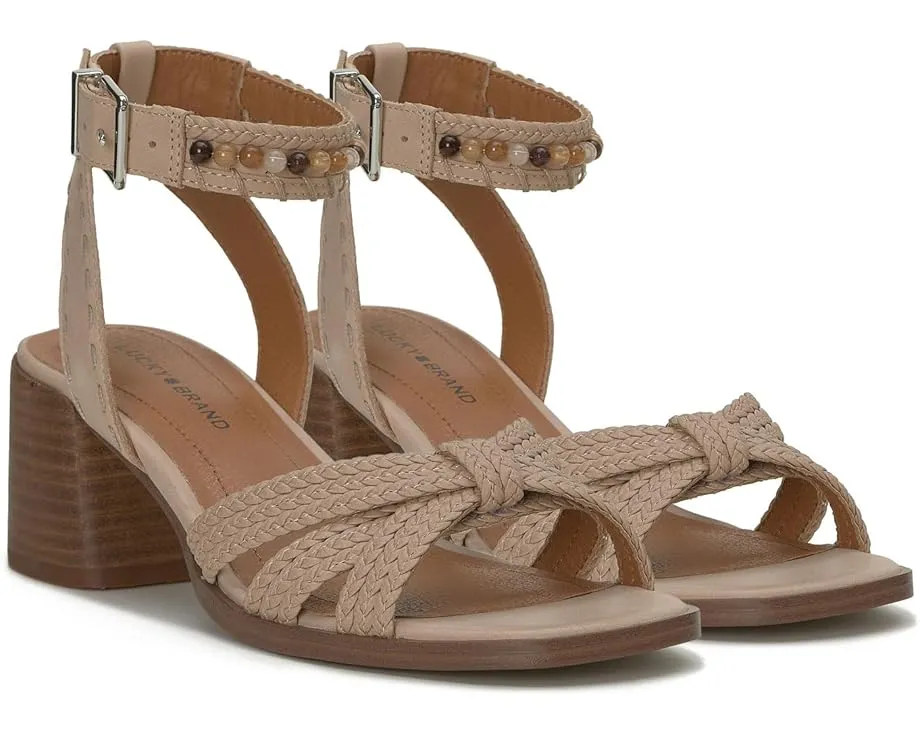 Сандалии Jathan от Lucky Brand с квадратным носком и каблуком из наборного материала