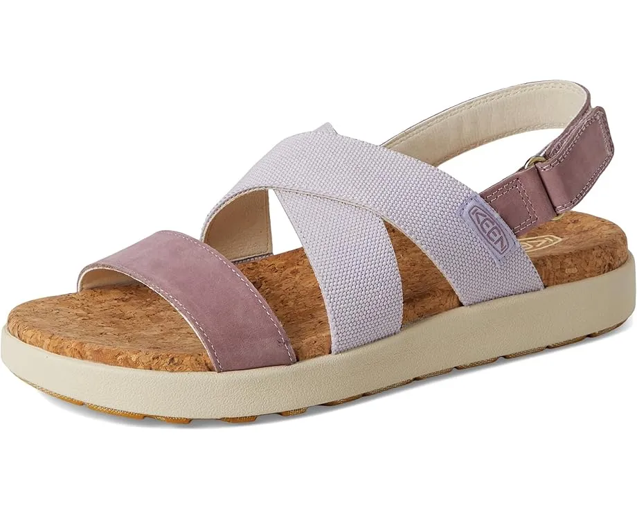 Босоножки KEEN Elle Crisscross на платформе с переплетением и застежкой-пряжкой