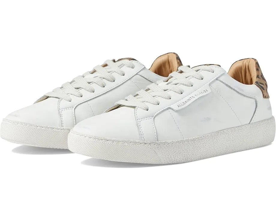 Кроссовки AllSaints Sheer Leopard с леопардовым принтом и низким верхом