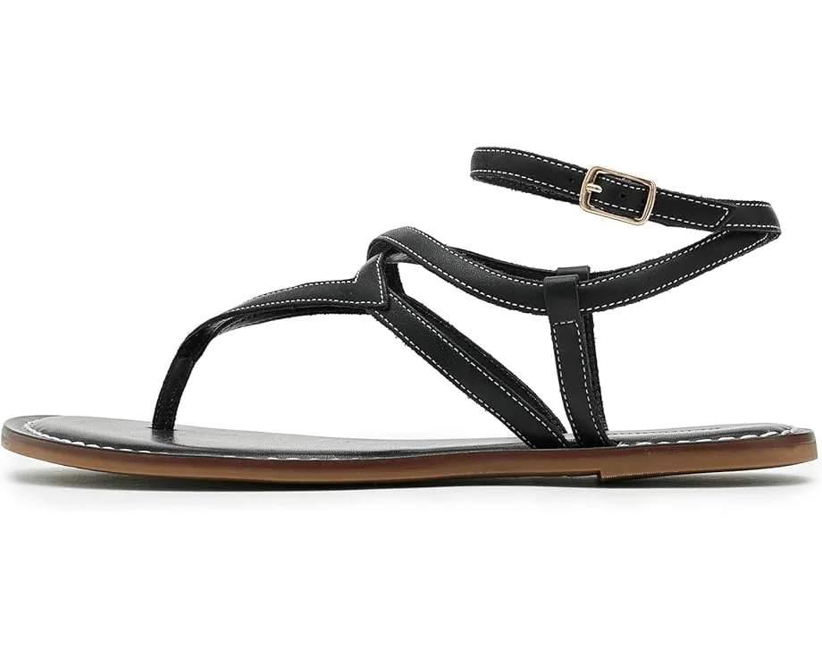 Сандалии Bernardo Mallorie с геометрическим верхом и регулируемой лодыжечной лямкой