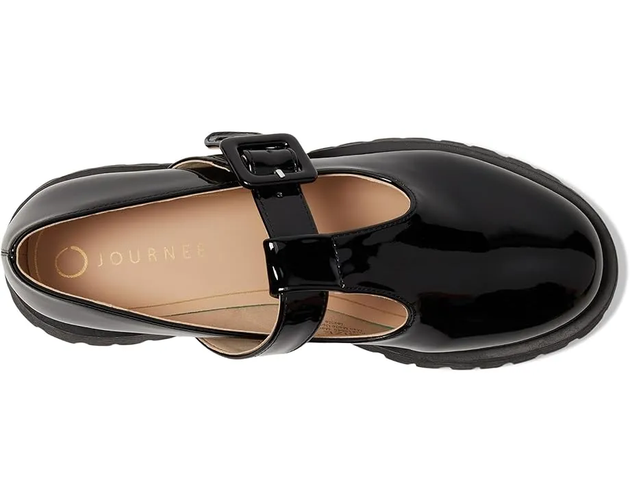 Балетки Suvi с ремешком и квадратным каблуком от Journee Collection