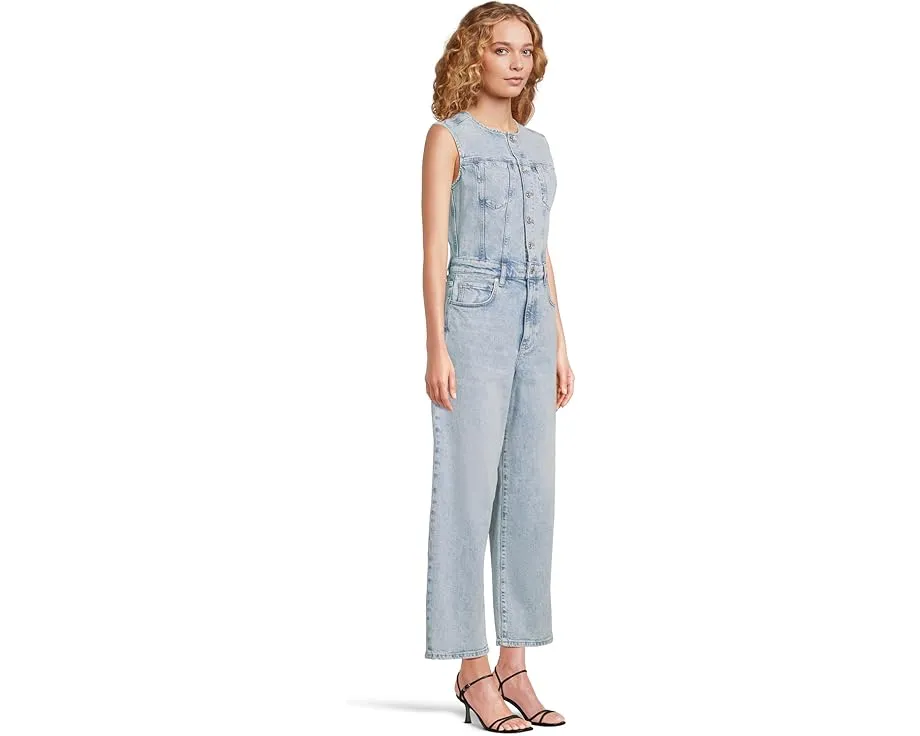 Комбинезон Paige Cirie из денима с прямыми брюками и без рукавов