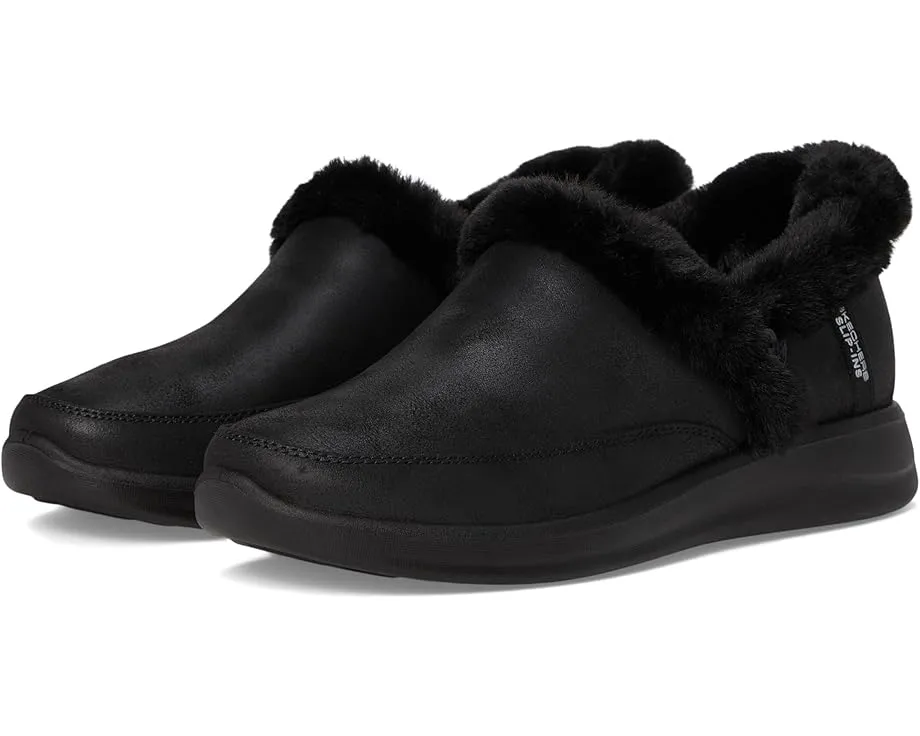 Тапочки Skechers Cozy Escape Hands Free Slip-Ins с искусственным мехом и памятью формы