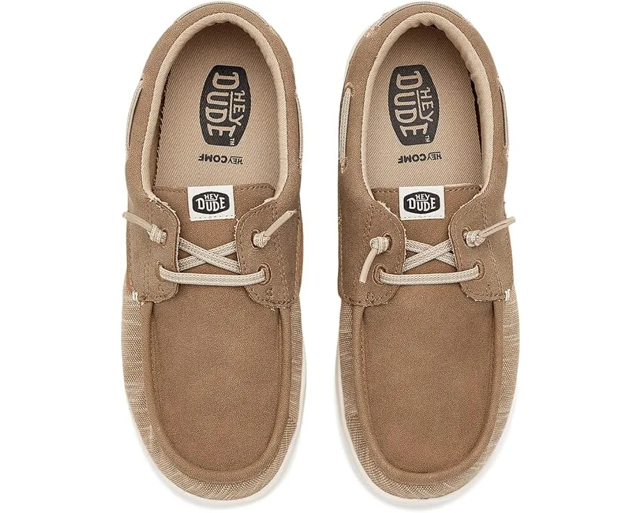 Hey Dude Kids Wells Classic легкие повседневные ботинки с эластичными шнурками