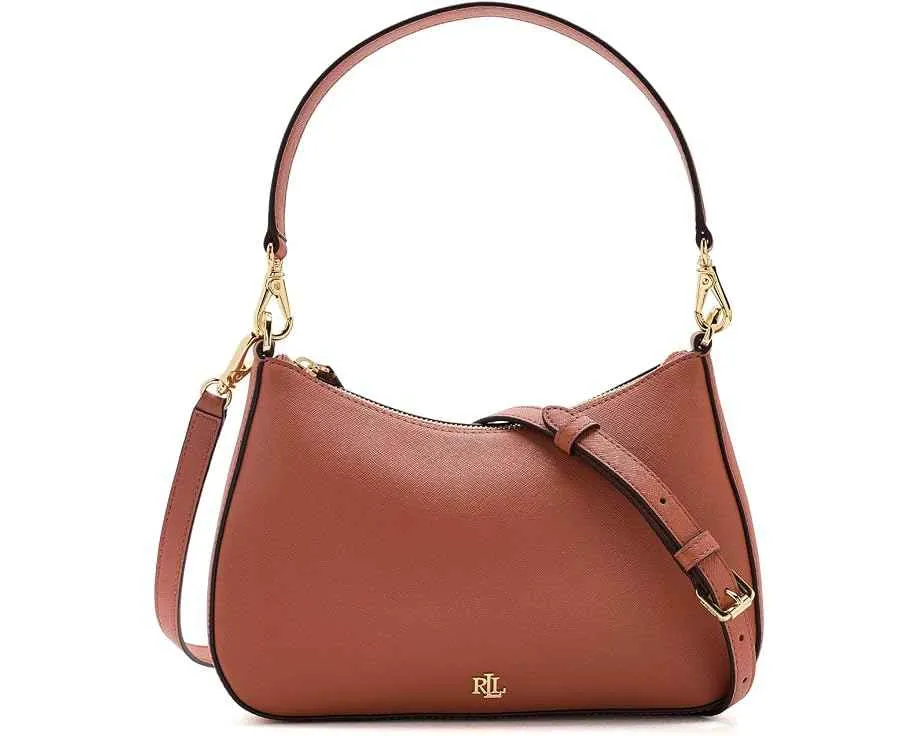 Сумка Lauren Ralph Lauren Crosshatch Leather Medium Danni Bag из телячьей кожи