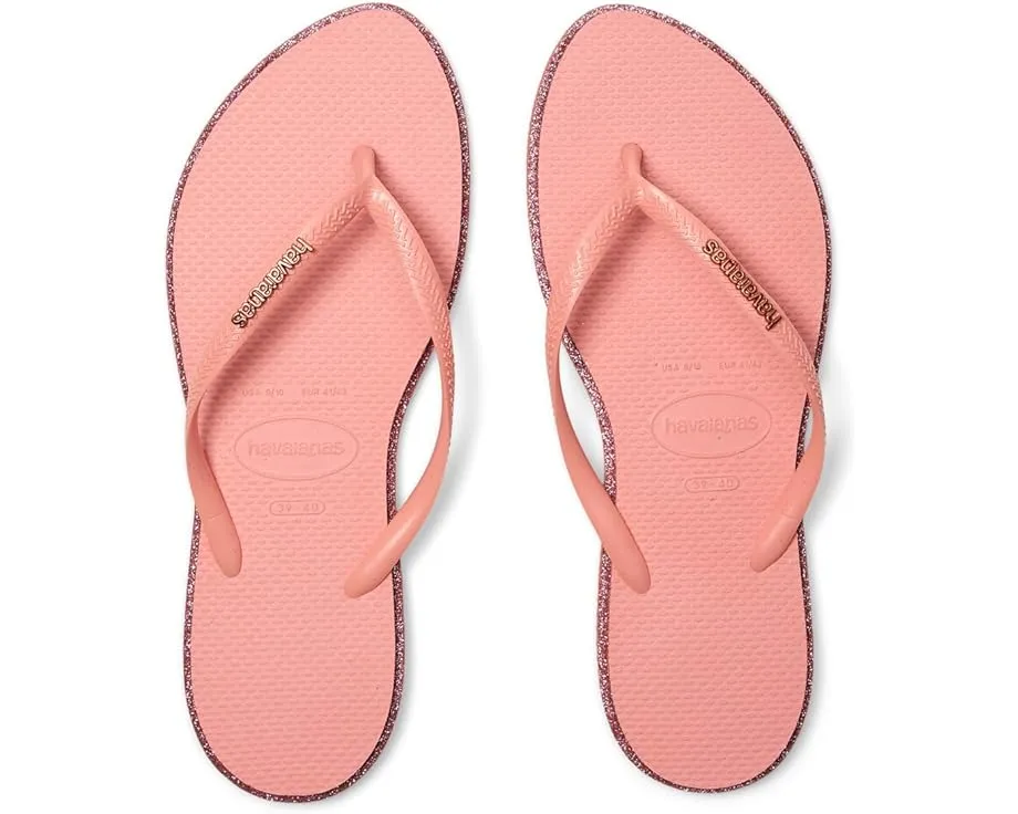 Босоножки Havaianas Slim Point с блестками и заостренным носком