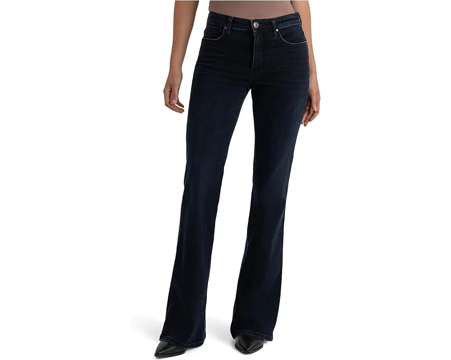 Джинсы KUT from the Kloth Ana High-rise Fab Ab Flare с зауженным силуэтом