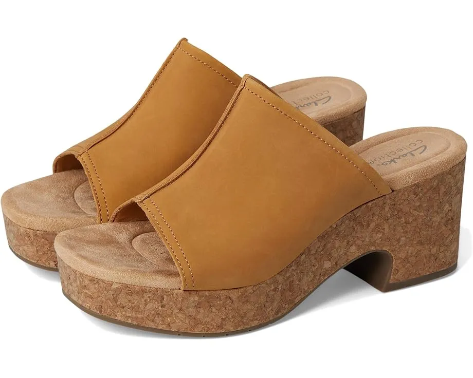 Сандалии Clarks Nerisa Vine на пробковом каблуке с мягкой стелькой