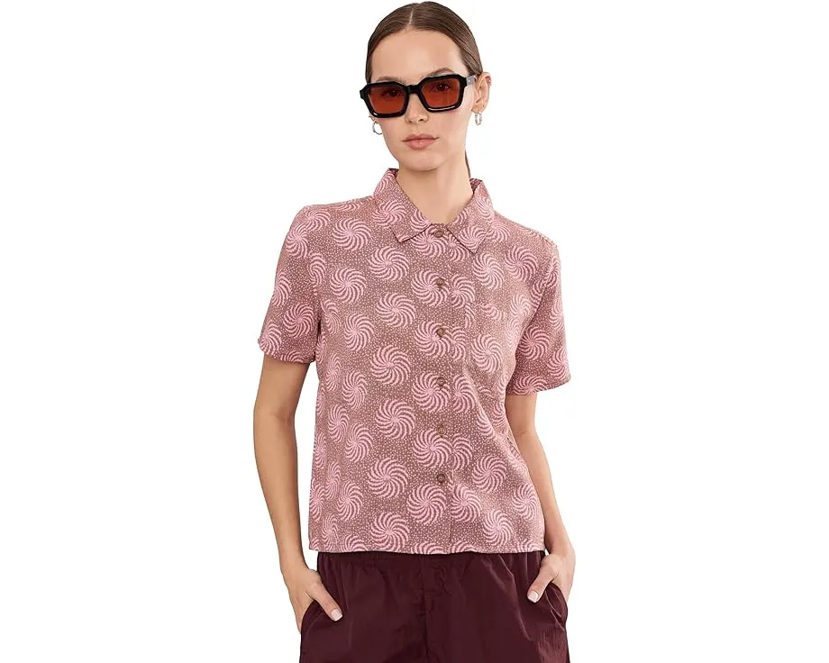 Royal Robbins Camino Pucker рубашка с коротким рукавом в расслабленном стиле