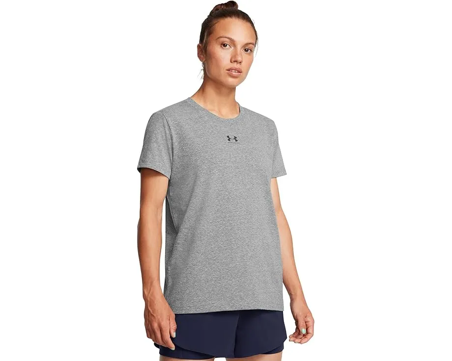 Футболка Under Armour Rival Core Short Sleeve с круглым вырезом и обычным кроем
