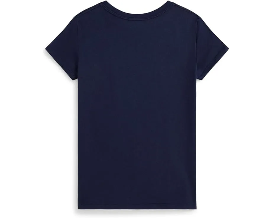 Футболка Polo Ralph Lauren Kids из хлопкового джерси с медвежонком Polo Bear для старших детей