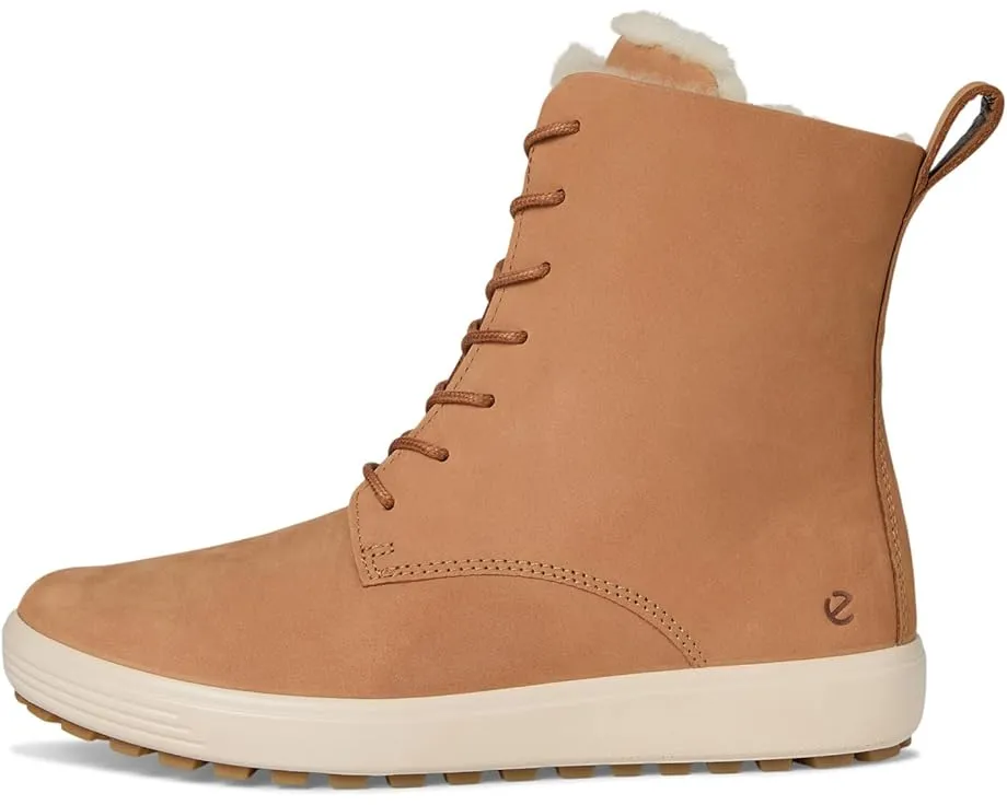 Высокие ботинки ECCO Soft 7 Tred с овчиной и флисовой подкладкой