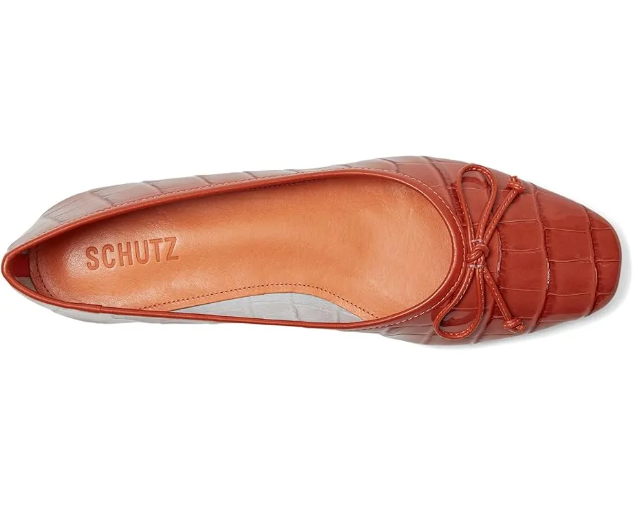 Балетки Schutz Arissa из мягкой кожи с бантом