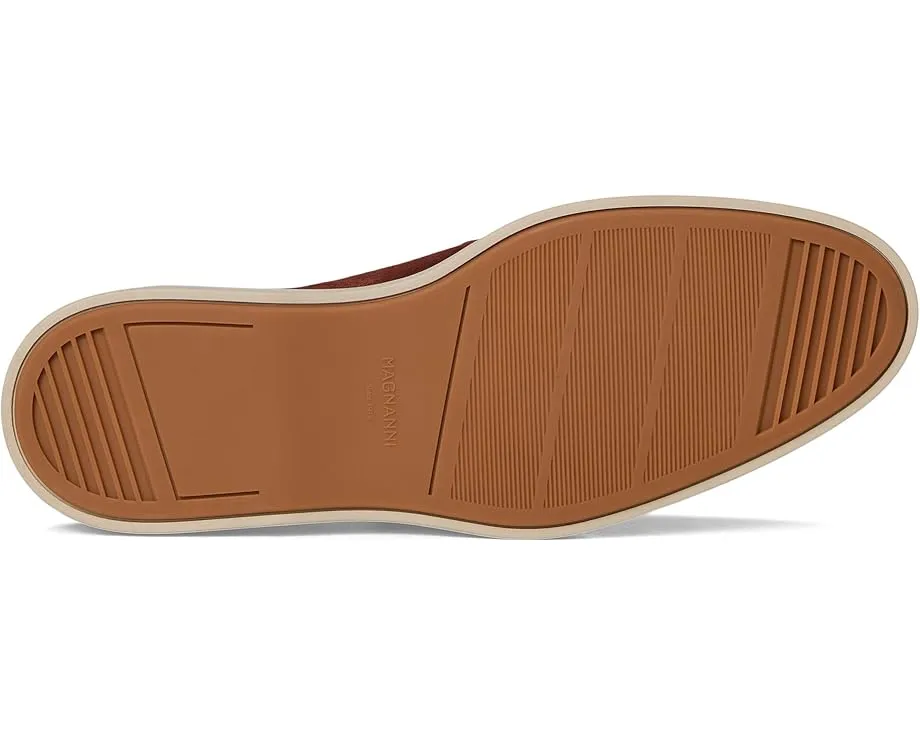 Мокасины Magnanni Lourenco из замши с кожаной стелькой и плоским каблуком