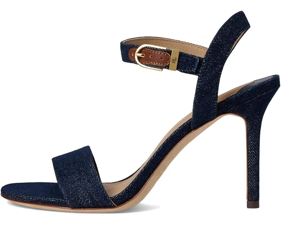 Босоножки LAUREN Ralph Lauren Gwen из денима на каблуке-стилете