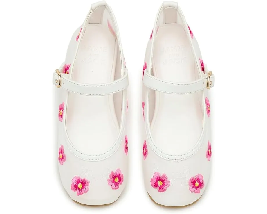 Сандалии с сеткой и цветочным принтом от Janie and Jack