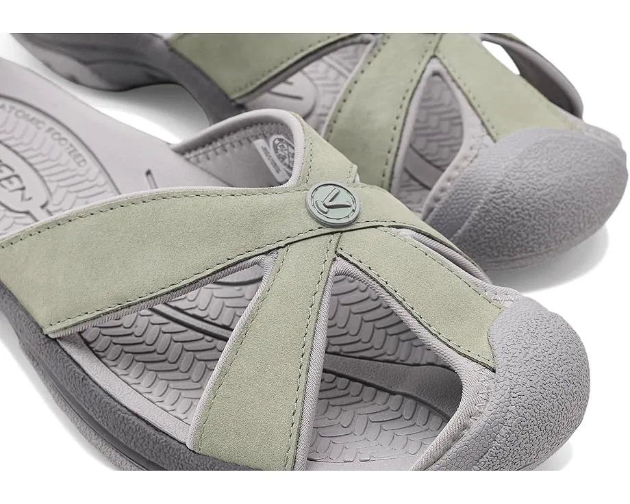 Сандалии KEEN Bali Leather Slide с защитой для пальцев и быстросохнущими ремнями