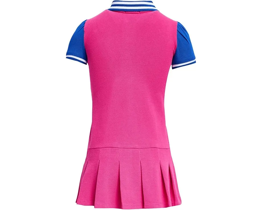 Платье-поло и шортики Polo Ralph Lauren Kids из сетки с логотипом Big Pony для младенцев