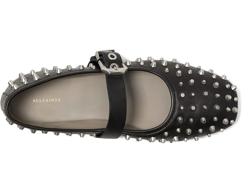 Балетки AllSaints Holly с шипами и застежкой на пряжку
