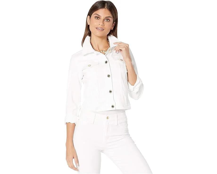 Lilly Pulitzer джинсовая куртка Seaspray из легкого денима с растяжкой