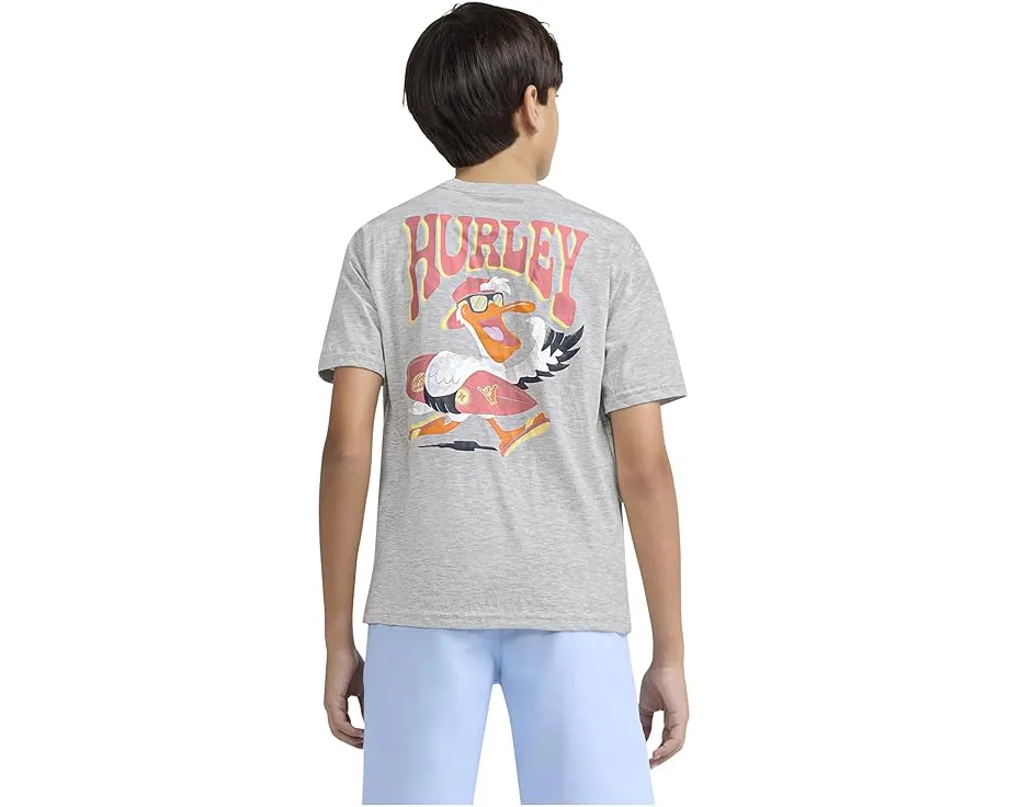 Футболка Hurley Kids You Pelican с коротким рукавом и морским принтом