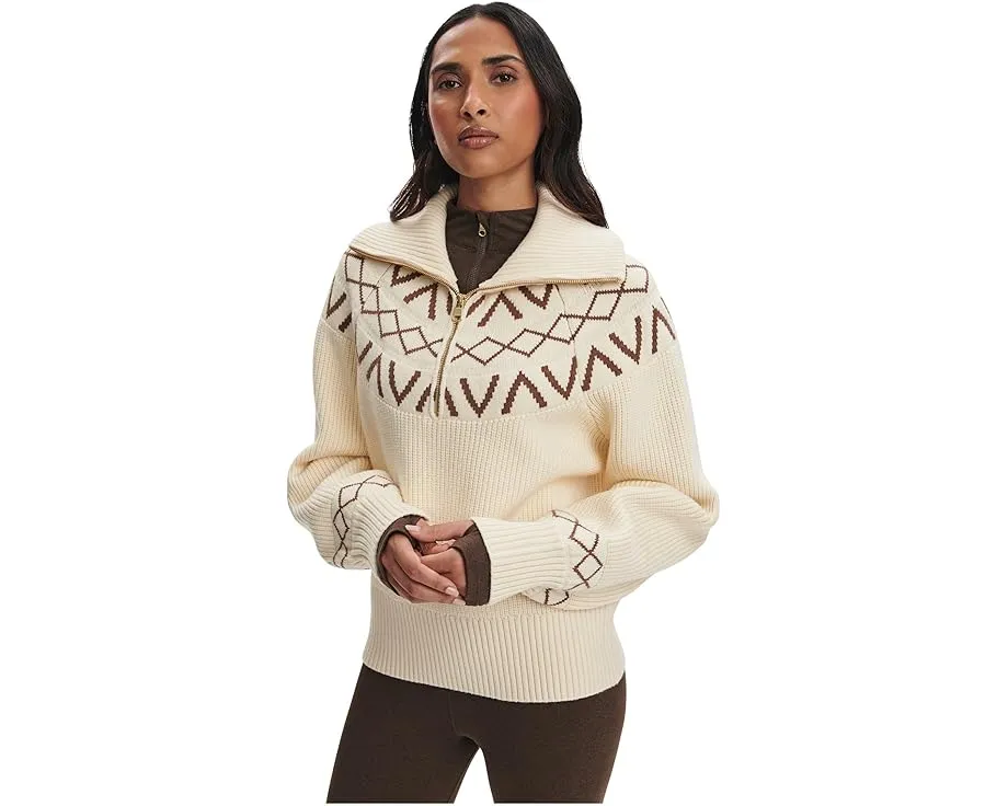 Varley свитер Sigrid Fairisle 1/2 Zip Knit