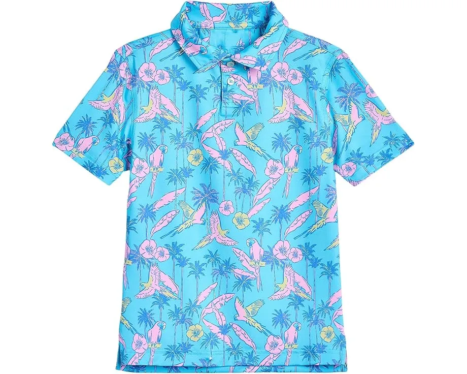 Polo The Flock Party Chubbies Kids с цветочным принтом и птицами