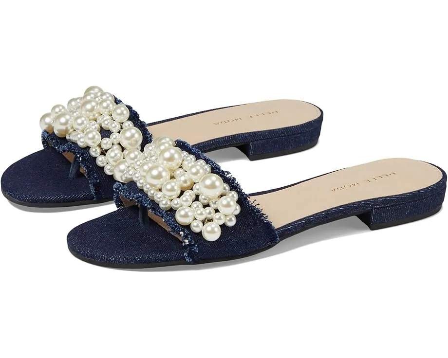 Босоножки Pelle Moda Bayer 2 с жемчужным декором и низким каблуком