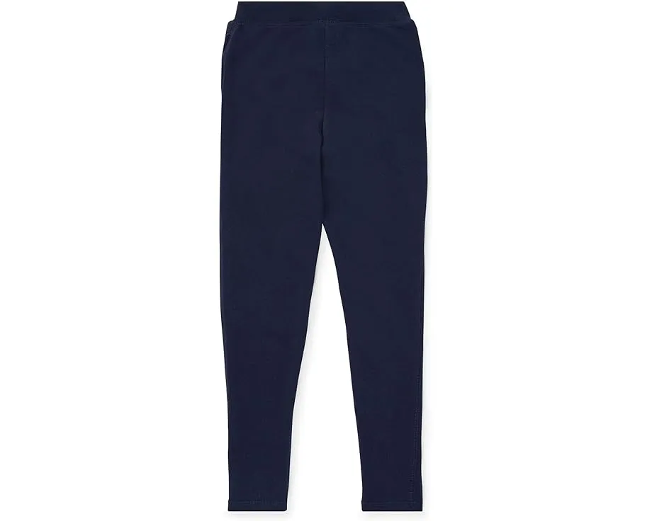 Леггинсы Polo Ralph Lauren Kids из френч терри для старших детей с прорезными карманами