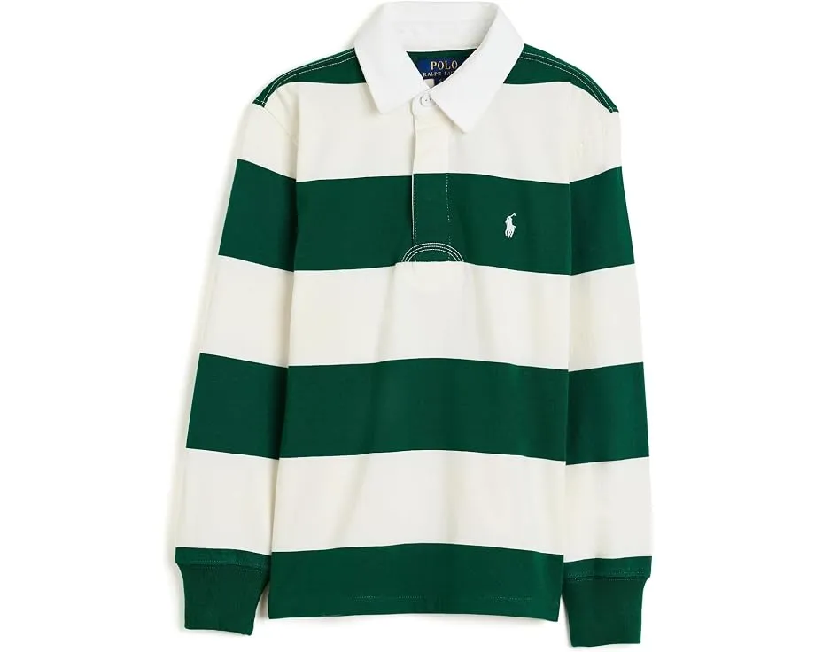 Polo Ralph Lauren детская регбийная рубашка The Iconic Rugby с полосками